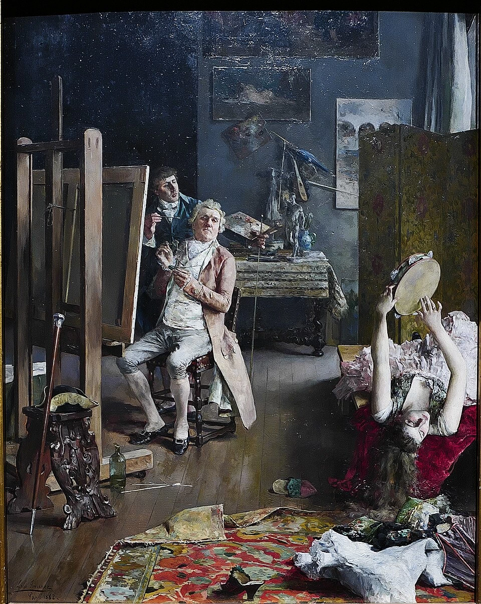Luis Jiménez Aranda - Nello studio del pittore, Museo del Prado, Madrid